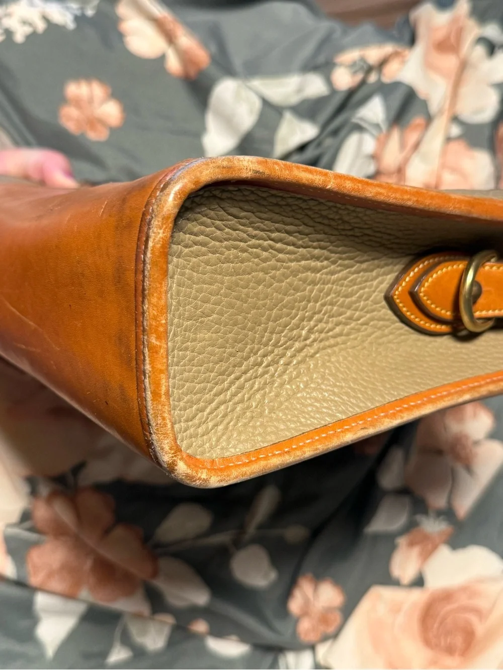 Vintage Dooney & Bourke All Weather Leather Handbag Tote Purse